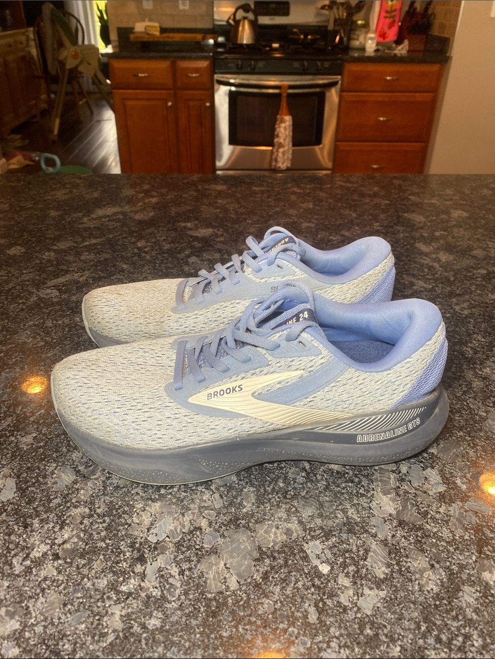 Brooks Adrenaline GTS 24 Blue Women’s Road Running Shoes Size 8.5